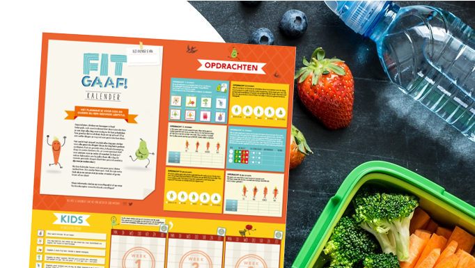 Kinderen van sport & natuur bso Jump In Meent in Huizen gaan gezonde challenge aan met FitGaaf